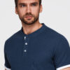 Meeste püstkrae ja nööpidega polosärk Ombre Clothing - Thumbnail Image 25