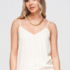 Ombre Clothing naiste õlapaeltega topp ažuurse äärisega - Thumbnail Image 4