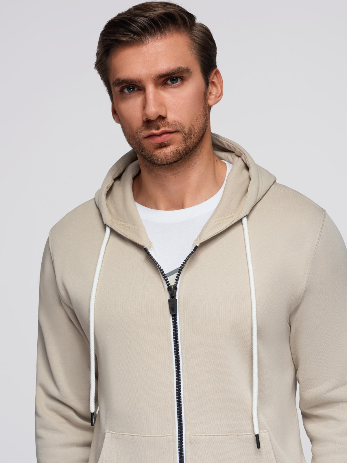 Ombre Clothing meeste lukuga kapuutsiga dressipluus - Image 2