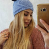 Naiste kootud talvemüts kahe tutiga Kesi - Thumbnail Image 3