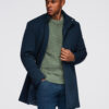 Meeste mantel püstkrae ja peidetud nööpkinnitusega Ombre Clothing - Thumbnail Image 16