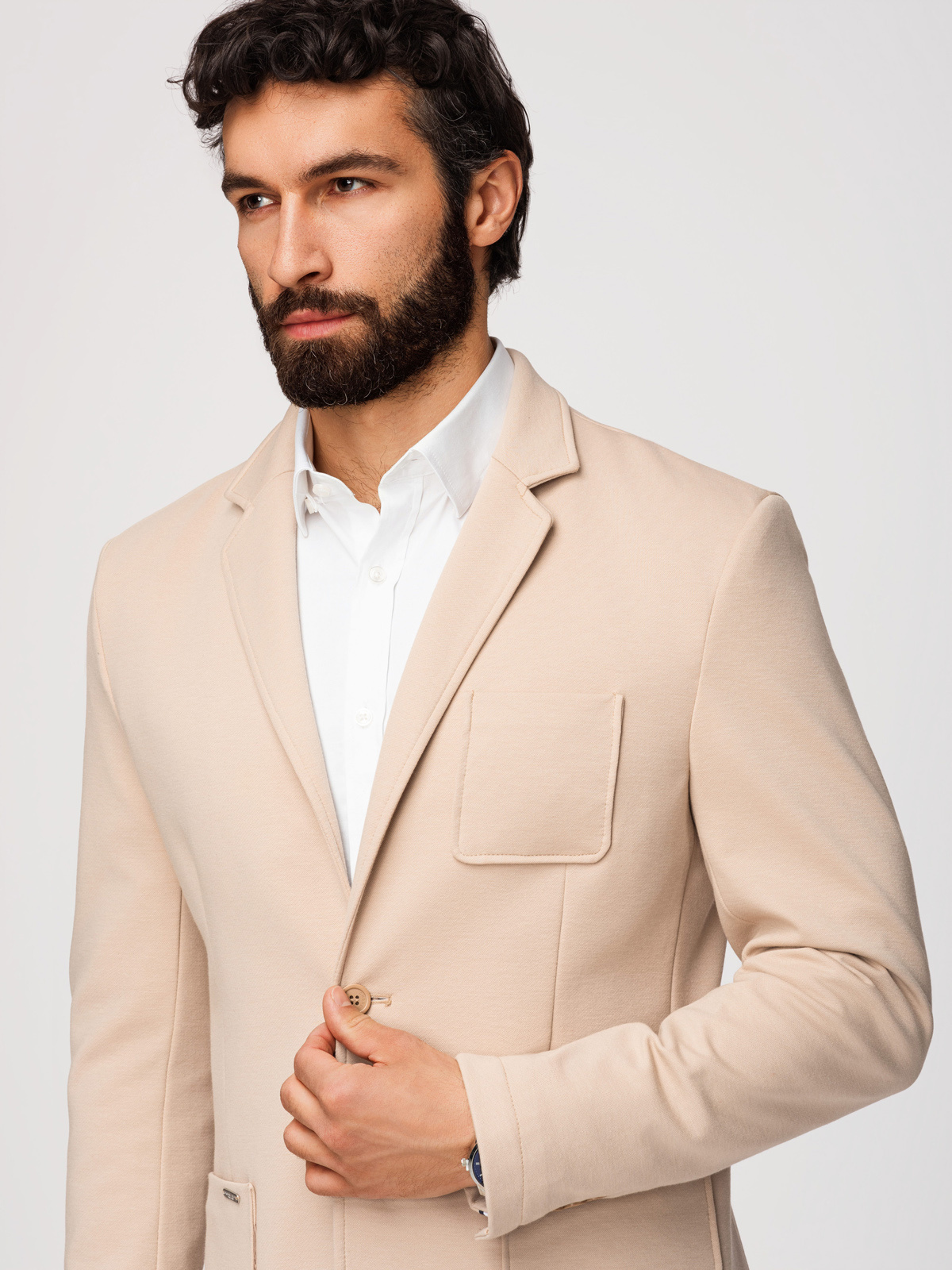 Meeste kitsa lõikega kootud bleiser Ombre Clothing - Image 32