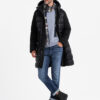 Meeste pikem tepitud talvejope kapuutsiga Ombre Clothing - Thumbnail Image 2