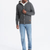 Meeste nööpidega kapuutsiga pusa Ombre Clothing - Thumbnail Image 4