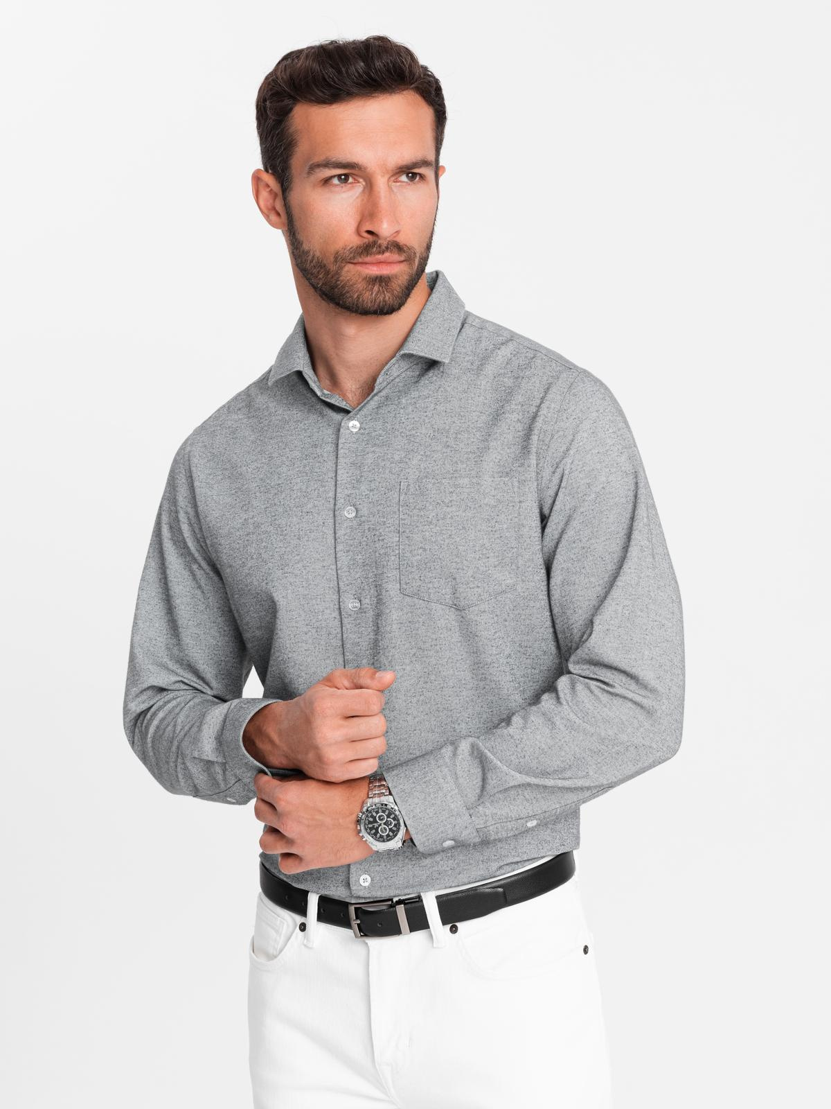 Meeste rinnataskuga triiksärk Ombre Clothing Regular Fit - Image 14