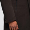 Meeste mantel püstkrae ja peidetud nööpkinnitusega Ombre Clothing - Thumbnail Image 40