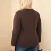 Naiste plus-size puuvillane pikkade varrukatega pusa pitsdetailiga - Thumbnail Image 35