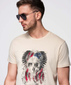 Ombre Clothing meeste T-särk graafilise trükiga