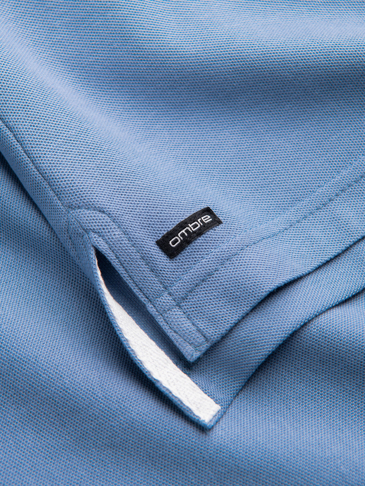 Meeste püstkrae ja nööpidega polosärk Ombre Clothing - Image 83