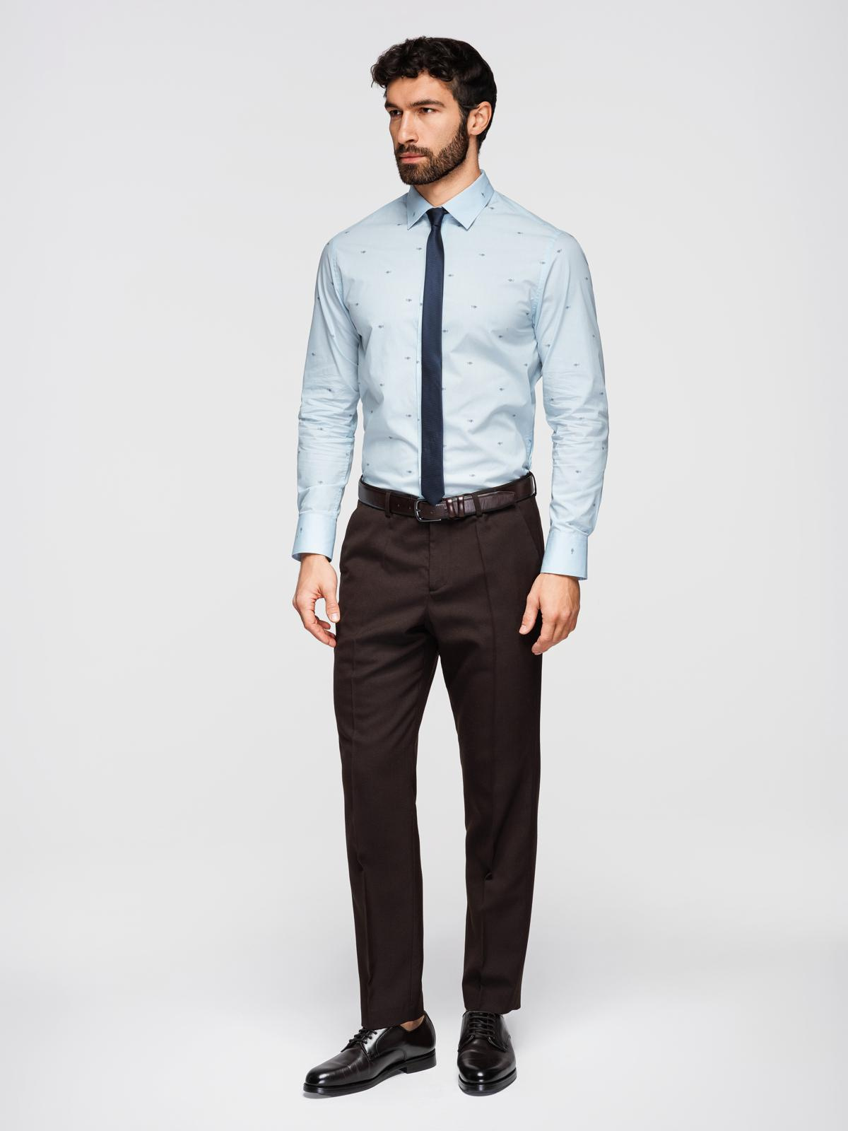Meeste pikkade käistega mustriline triiksärk Ombre Clothing - Image 3
