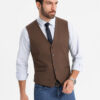 Meeste ülikonnavest nööpidega Ombre Clothing - Thumbnail Image 11
