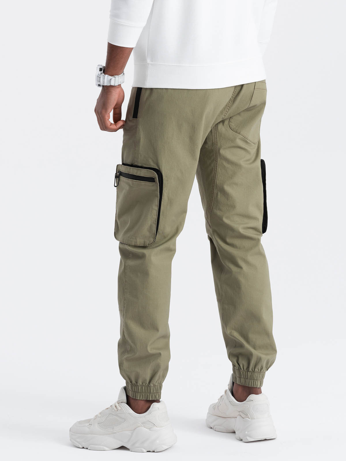 Meeste cargo-stiilis dressipüksid Ombre Clothing - Image 74