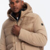 Meeste pikem tepitud talvejope kapuutsiga Ombre Clothing - Thumbnail Image 31