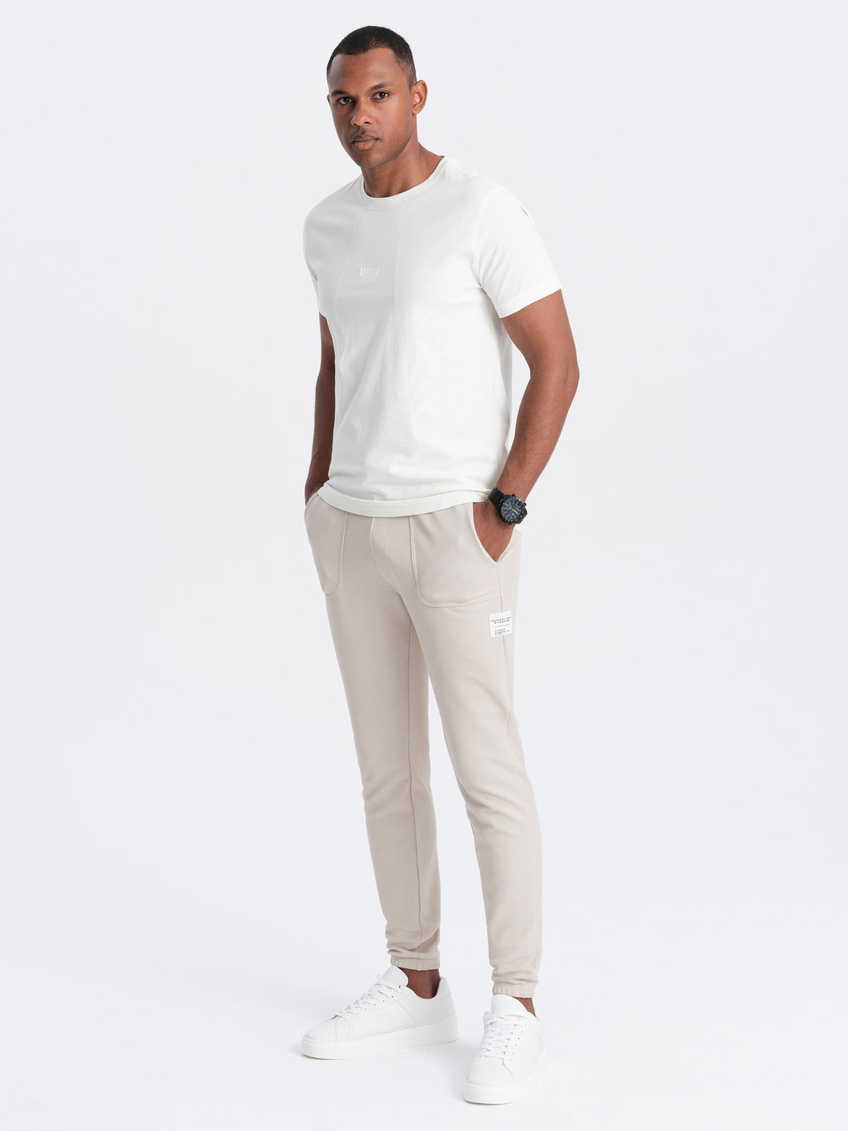 Meeste struktuurse koega dressipüksid Ombre Clothing - Image 3