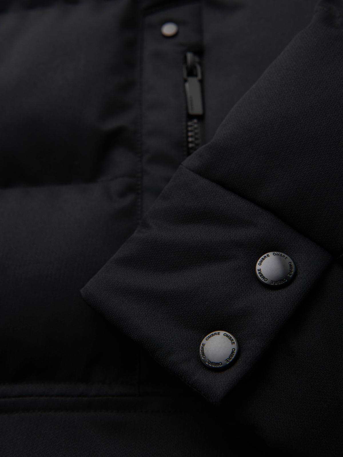 Ombre Clothing meeste kapuutsiga tepitud pikem jope - Image 8