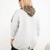 Plus Size naiste viskoosist kapuutsiga pusa pantrümustriga detailidega - Thumbnail Image 63