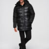 Ombre Clothing meeste tepitud talvejope kapuutsiga - Thumbnail Image 4
