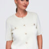 Ombre Clothing nööpidega lühikeste varrukatega naiste pluus - Thumbnail Image 6