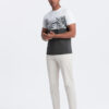 Meeste puuvillane T-särk palmilehtede mustriga Ombre Clothing - Thumbnail Image 11