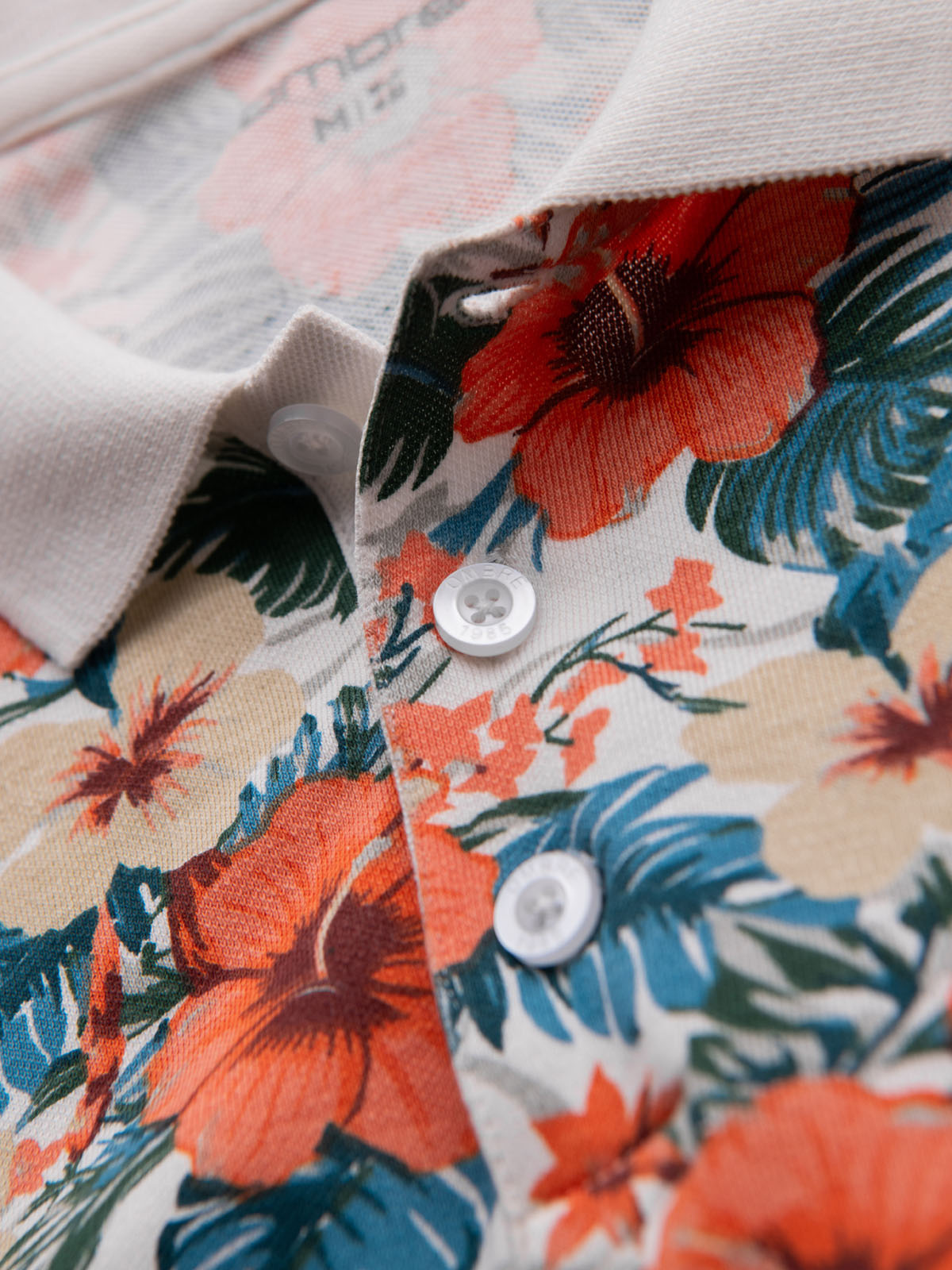 Meeste lillemustriga polosärk Ombre Clothing - Image 6
