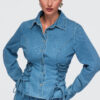 Ombre Clothing naiste teksasärk küljepaeltega - Thumbnail Image 7