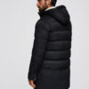 Ombre Clothing meeste kapuutsiga tepitud pikem jope - Thumbnail Image 6