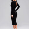 Naiste sametine midi-kleit Larica - Thumbnail Image 7