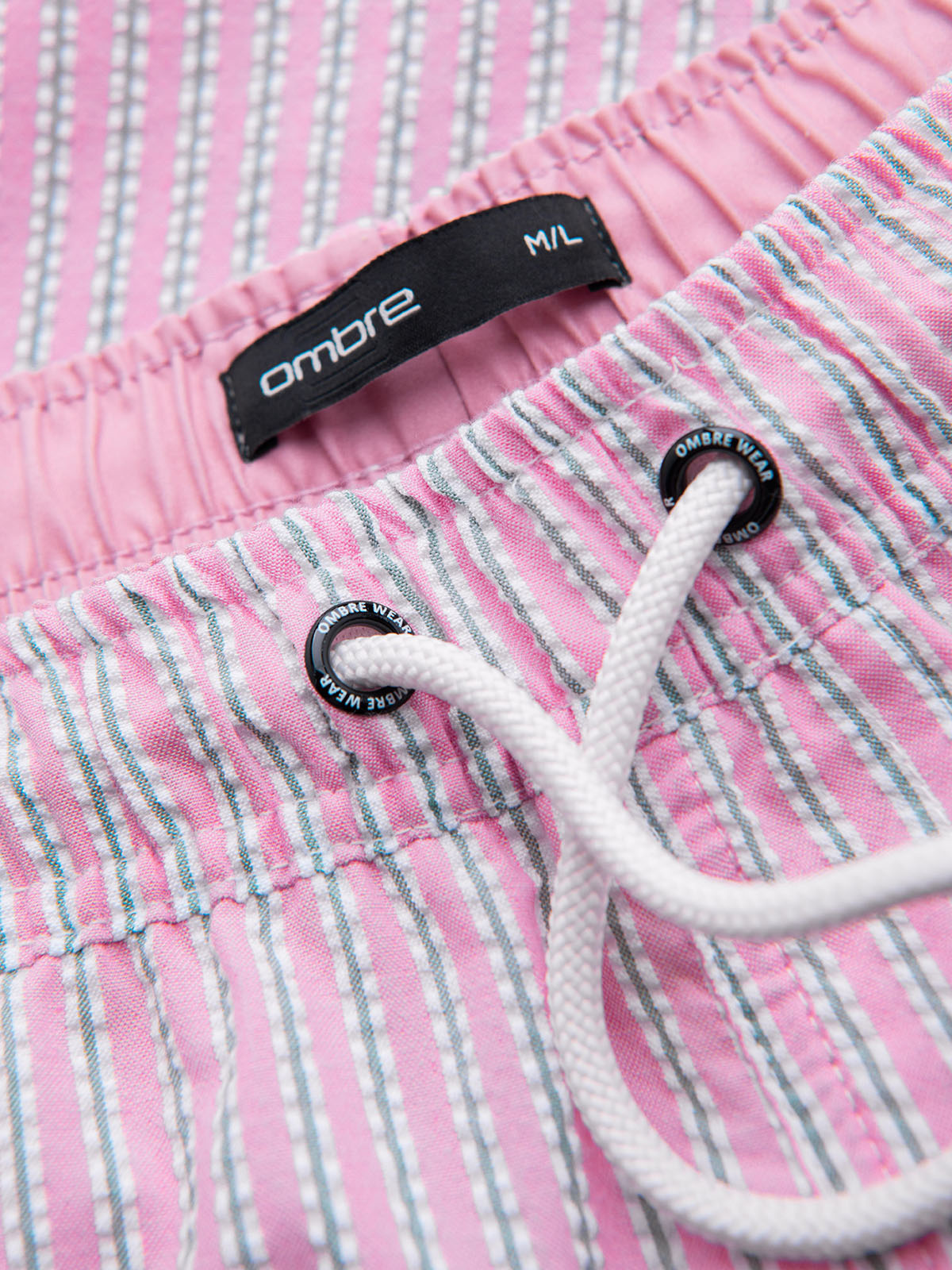 Meeste triibulised ujumispüksid Ombre Clothing seersucker-kangast - Image 19