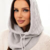 Kootud kapuuts-sall naistele - Thumbnail Image 33
