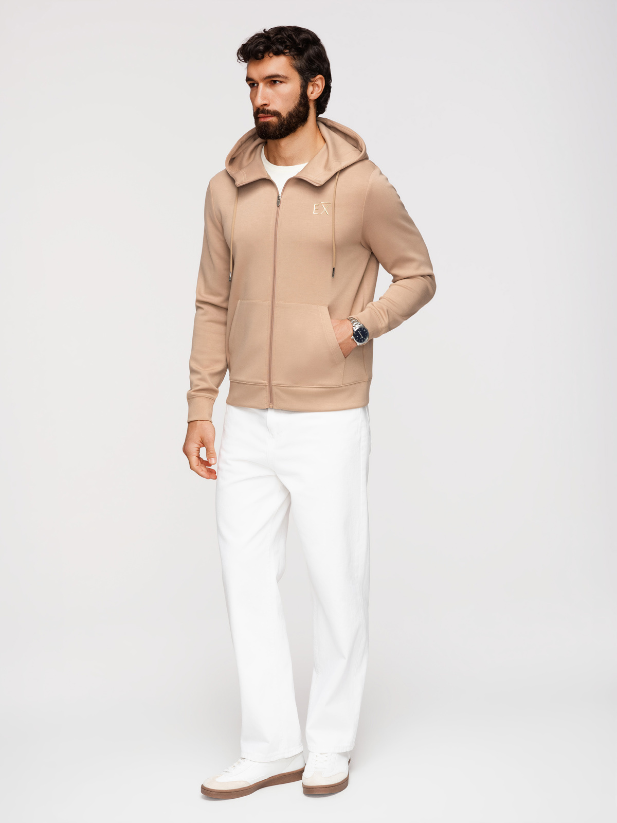 Ombre Clothing meeste lukuga kapuutsiga dressipluus - Image 11