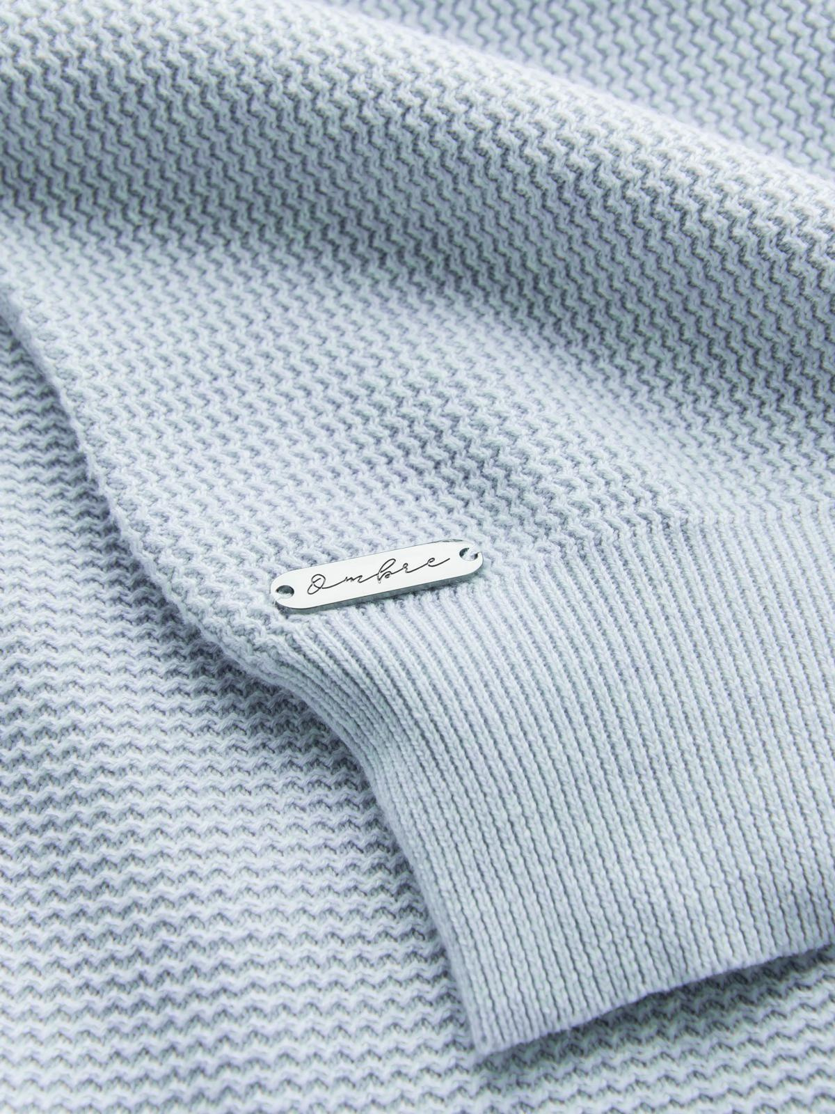 Ombre Clothing meeste kootud kampsun ümara kaelusega - Image 7
