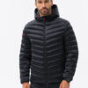 Meeste tepitud kevad-sügisjope kapuutsiga Ombre Clothing - Thumbnail Image 8