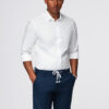 klassikaline meeste puuvillane ankrutega slim fit särk - valge v3 om-shcs-0156 - Thumbnail Image 6