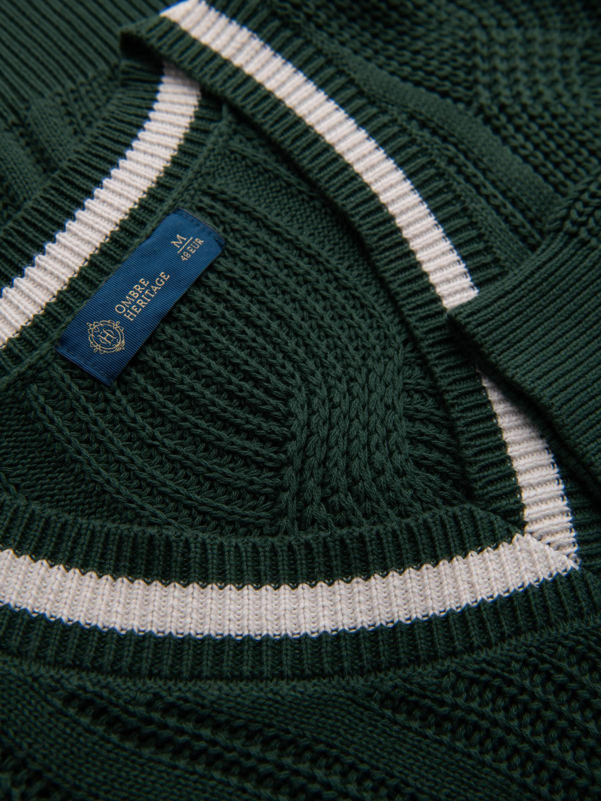 Meeste V-kaelusega kootud kampsun Ombre Clothing - Image 21
