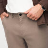 Meeste kergelt kitseneva lõikega chino-püksid - Thumbnail Image 4