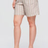 Ombre Clothing kõrge pihaga triibulised lühikesed püksid - Thumbnail Image 10