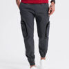 Meeste cargo-stiilis dressipüksid Ombre Clothing - Thumbnail Image 36