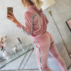 Naiste veluurist dressikomplekt kapuutsiga pusa ja pükstega - Thumbnail Image 23