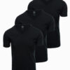 Meeste V-kaelusega puuvillane T-särk Ombre Clothing - Thumbnail Image 1