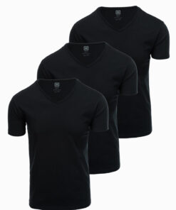 Meeste V-kaelusega puuvillane T-särk Ombre Clothing