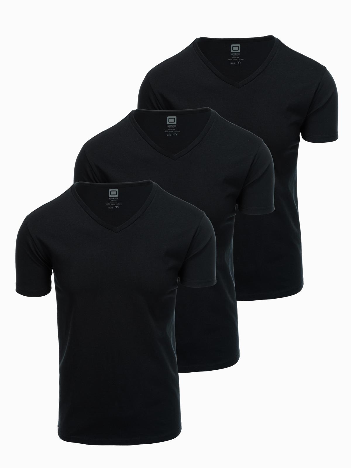 Meeste V-kaelusega puuvillane T-särk Ombre Clothing - Image 1