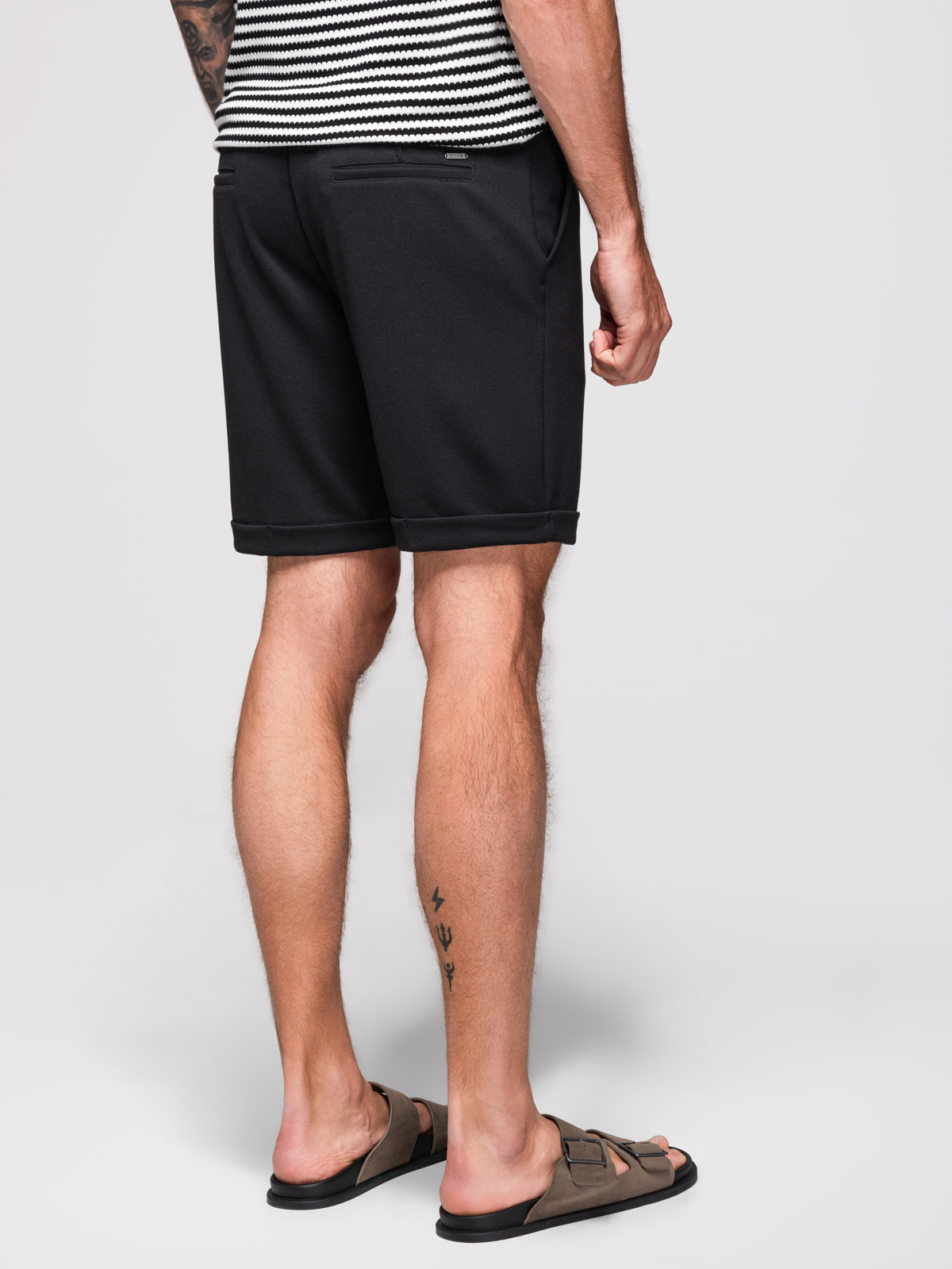 Meeste lühikesed püksid nöörvööga Ombre Clothing - Image 4