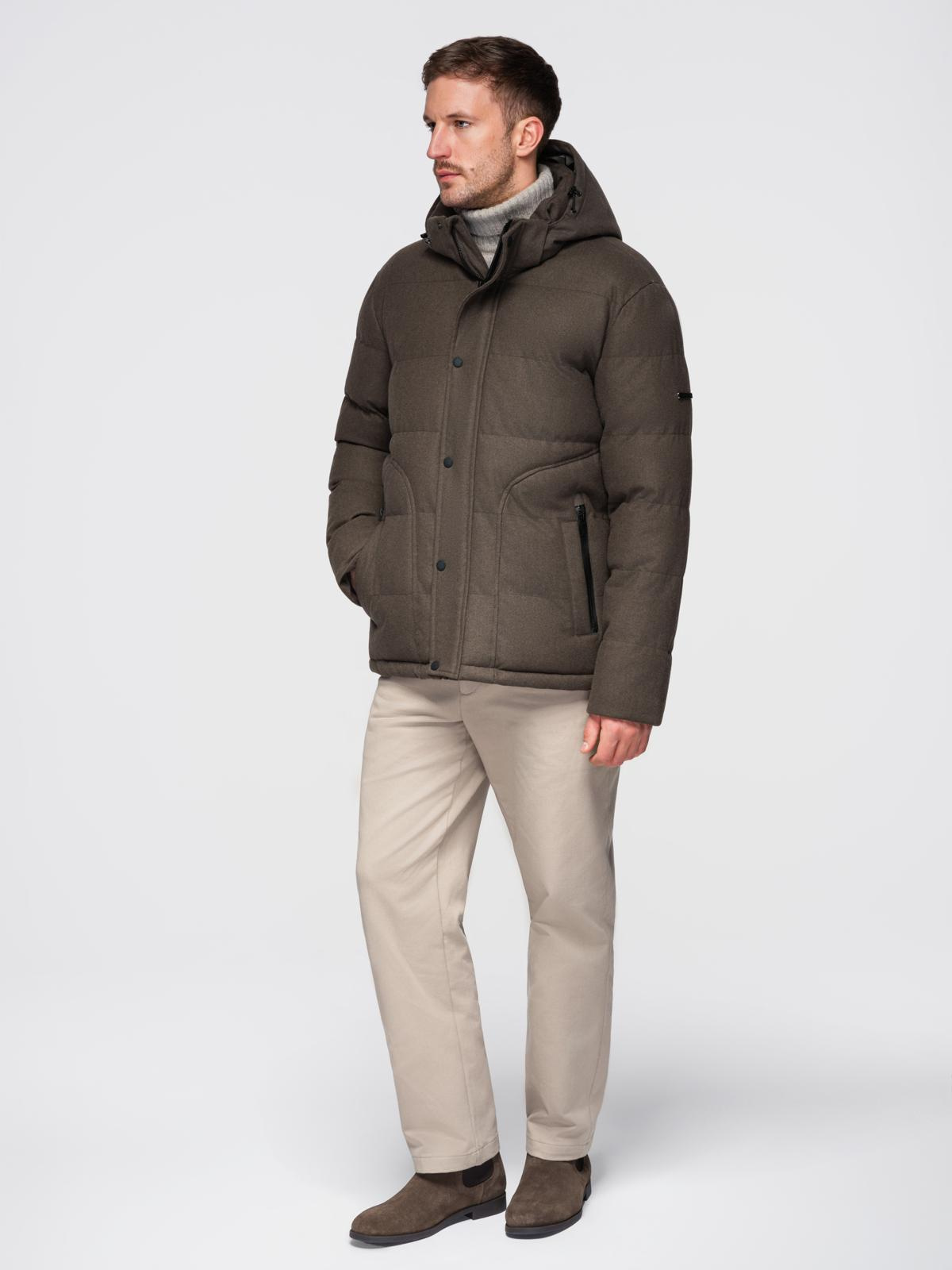 Meeste tepitud kapuutsiga jope Ombre Clothing - Image 23