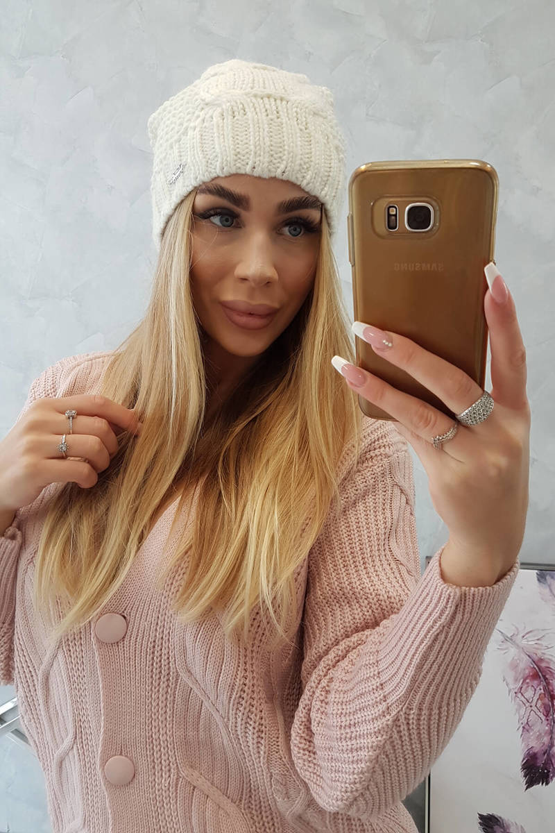 Naiste kootud talvemüts tutiga ja fliisvoodriga Kesi - Image 3