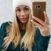 Naiste kootud talvemüts Kesi fliisvoodriga - Thumbnail Image 3