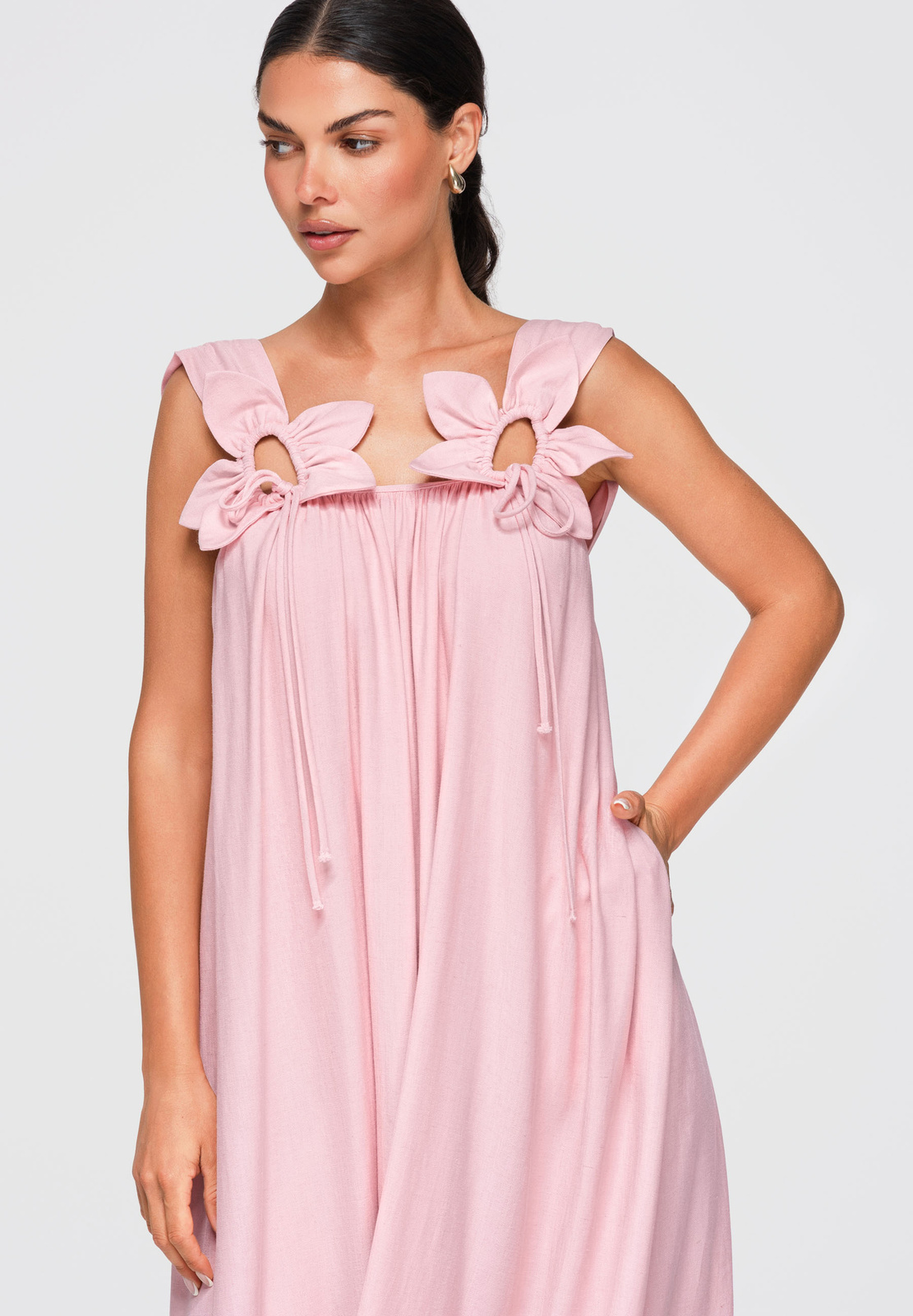 Ombre Clothing naiste maksikleit dekoratiivsete õlapaeltega - Image 9