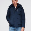Ombre Clothing meeste puhvjakk kapuutsiga - Thumbnail Image 1