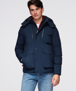 Ombre Clothing meeste puhvjakk kapuutsiga