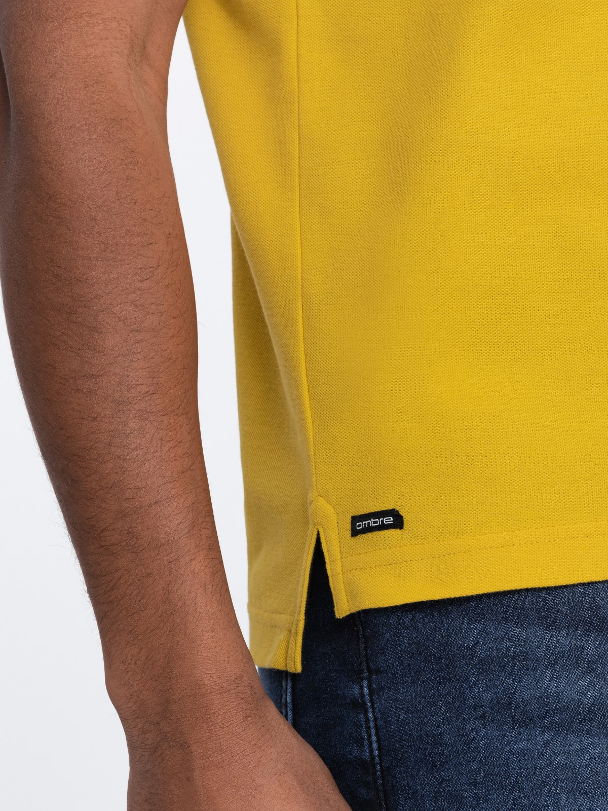 Meeste püstkrae ja nööpidega polosärk Ombre Clothing - Image 123