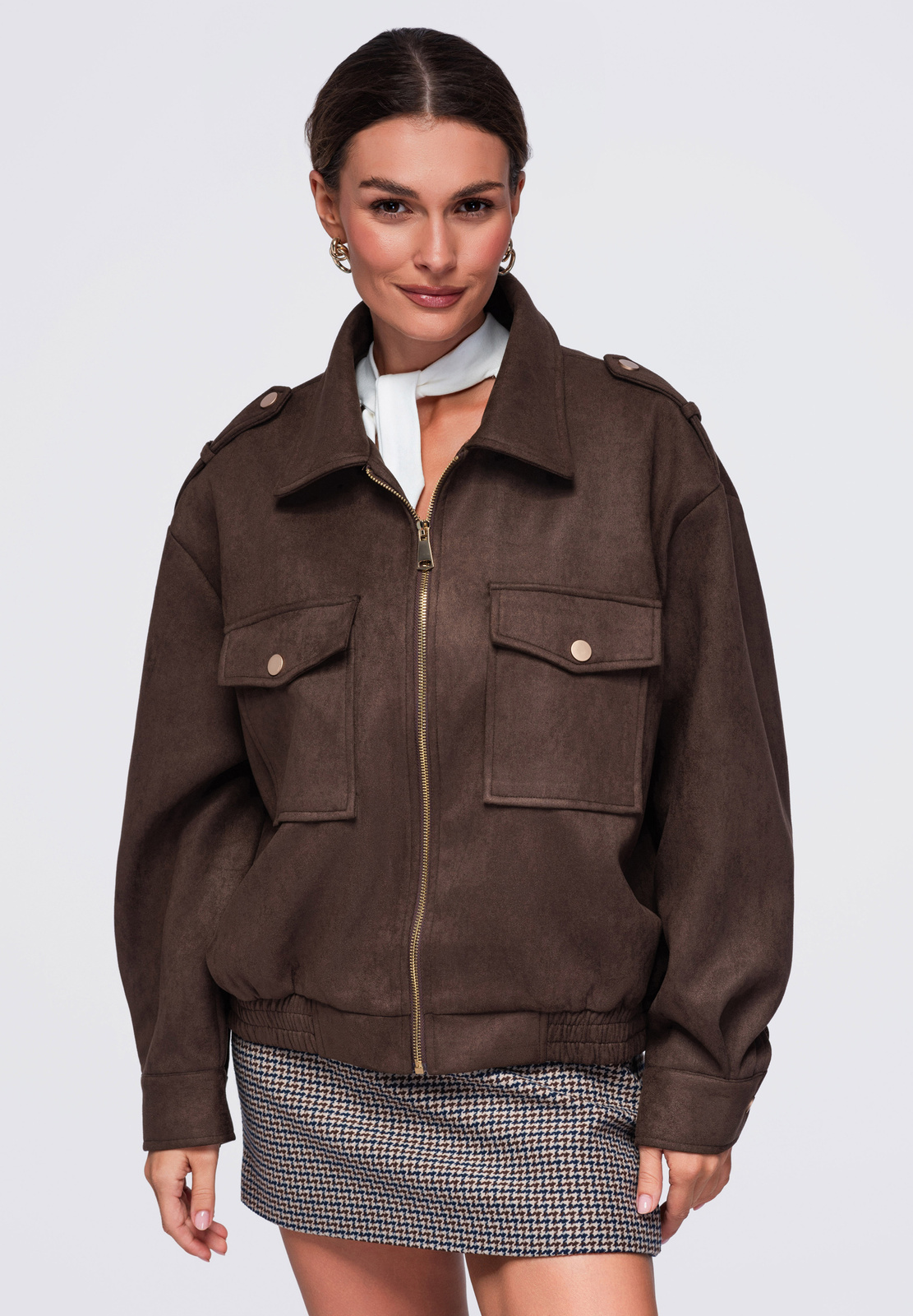 Naiste lühike vaba lõikega jakk Ombre Clothing - Image 8